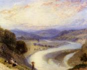 迈尔斯 伯基特 福斯特 : Melrose Abbey From The Banks Of The Tweed